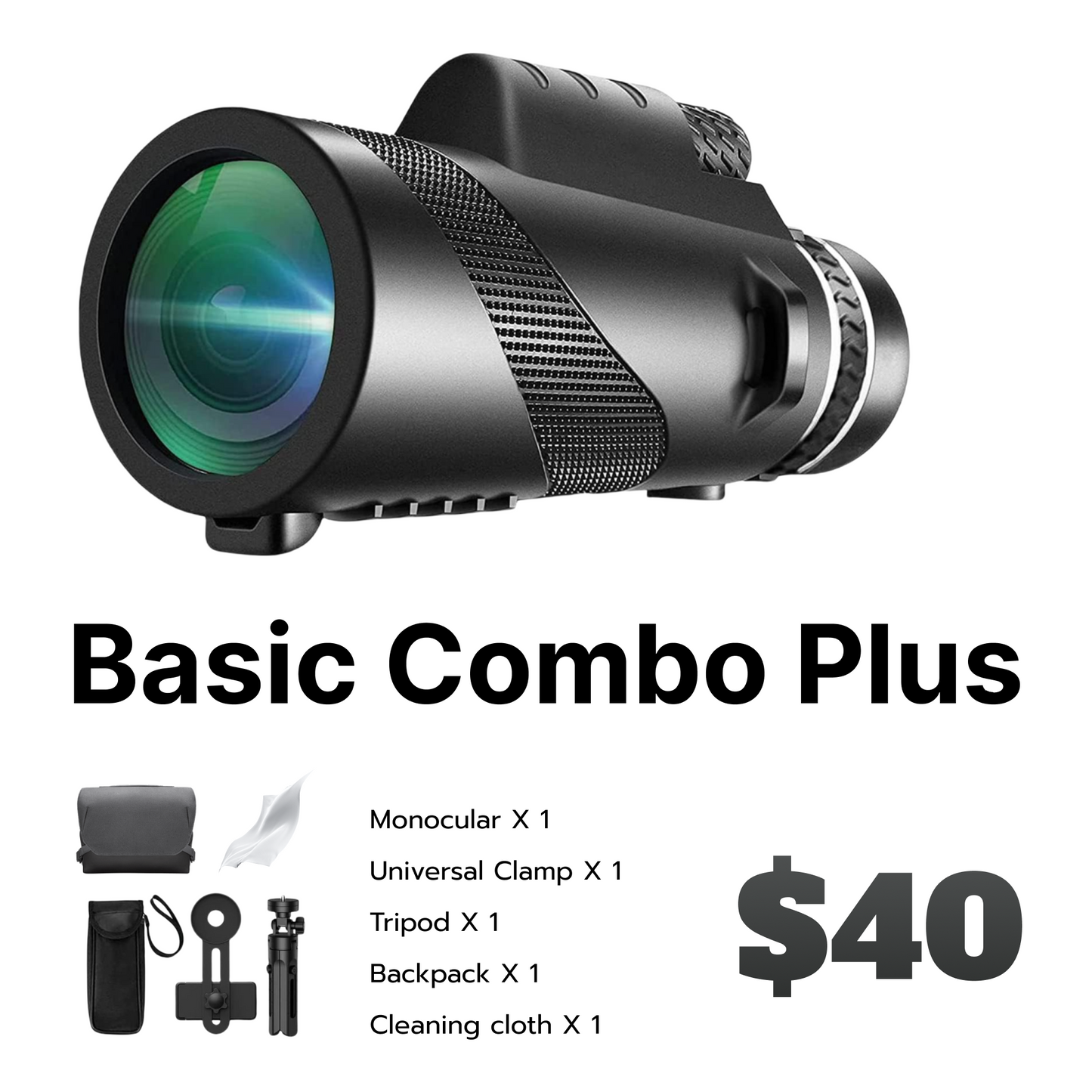 Super long-range, ultra-clear, and ultra-light telescope, perfect for outdoor sports, photography, stargazing, and moon shooting. Weighs just 300g, easy to carry and convenient.
